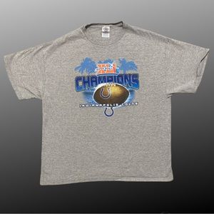 Indianapolis Colts NFL Football Super Bowl 41 XLI Champions grey T-shirt